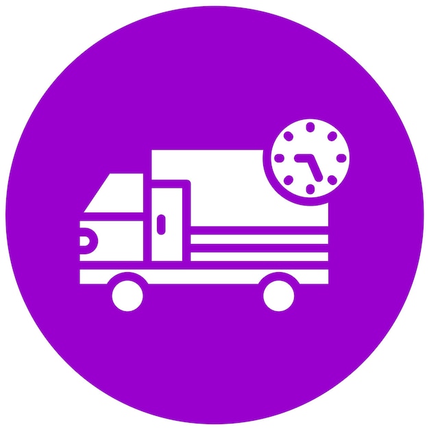 Estilo del icono de entrega del diseño vectorial