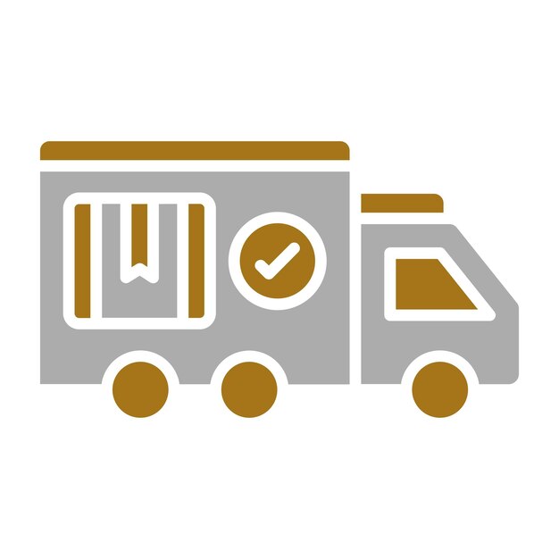 Estilo del icono de entrega del diseño vectorial
