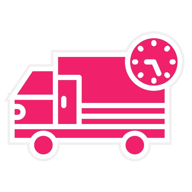 Estilo del icono de entrega del diseño vectorial