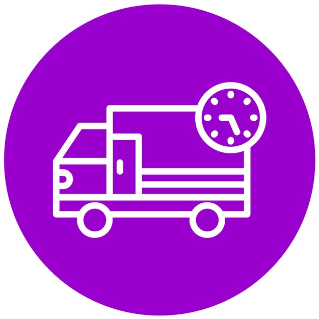 Estilo del icono de entrega del diseño vectorial