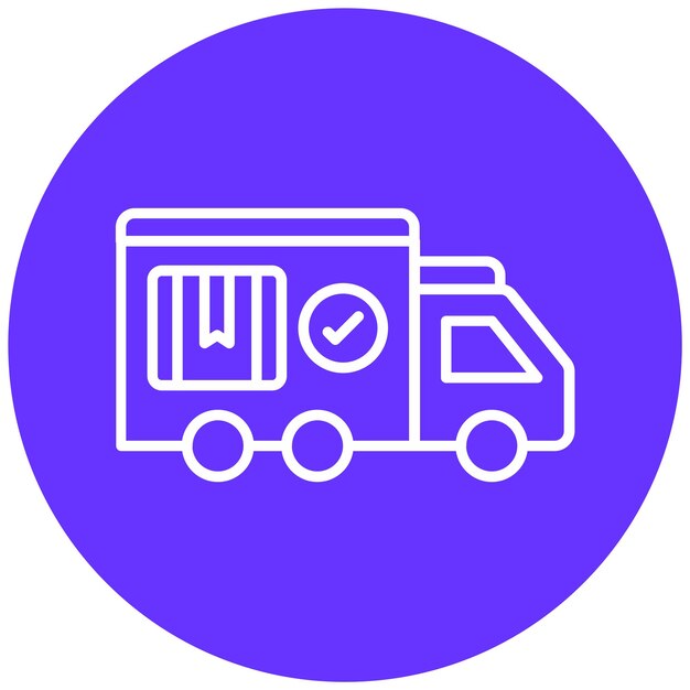 Estilo del icono de entrega del diseño vectorial