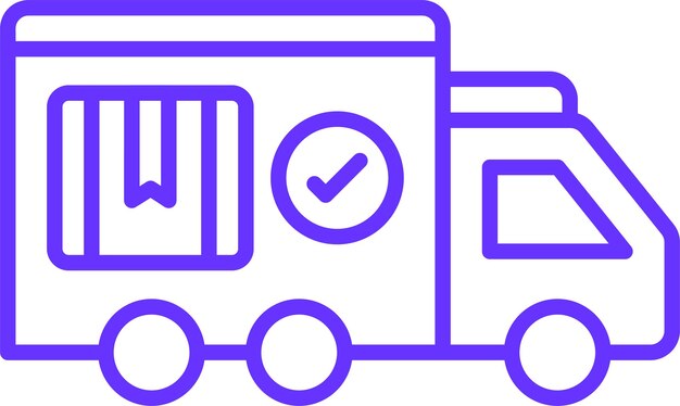 Estilo del icono de entrega del diseño vectorial