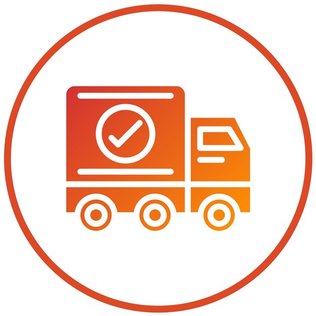 Estilo del icono de entrega del diseño vectorial