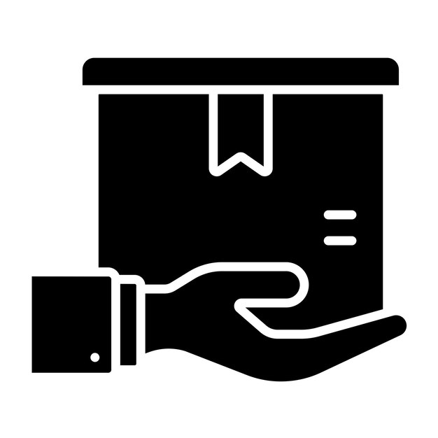 Estilo del icono de entrega del diseño vectorial