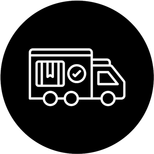 Estilo del icono de entrega del diseño vectorial