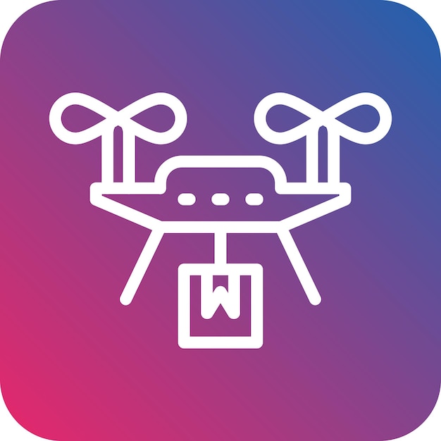 Estilo del icono de entrega de drones