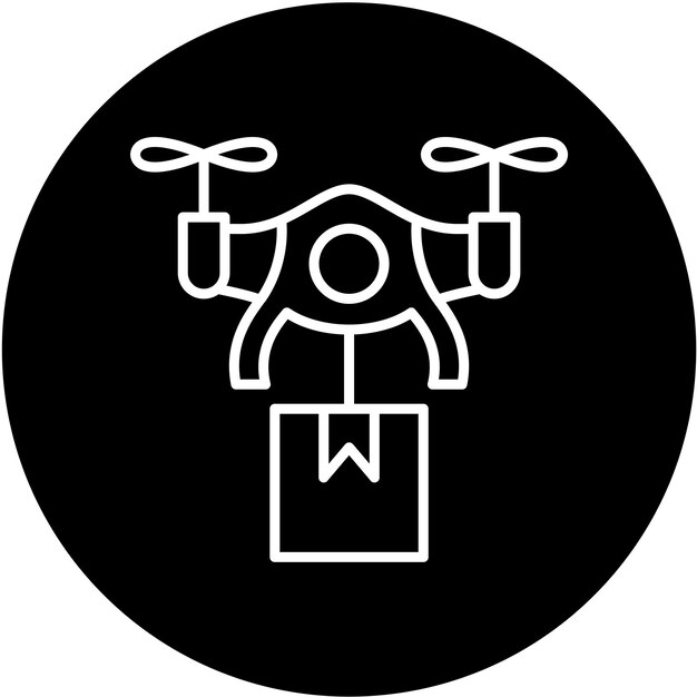 Estilo del icono de entrega de drones