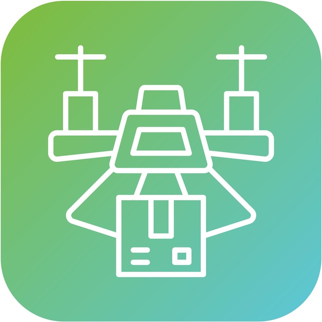 Estilo del icono de entrega de drones