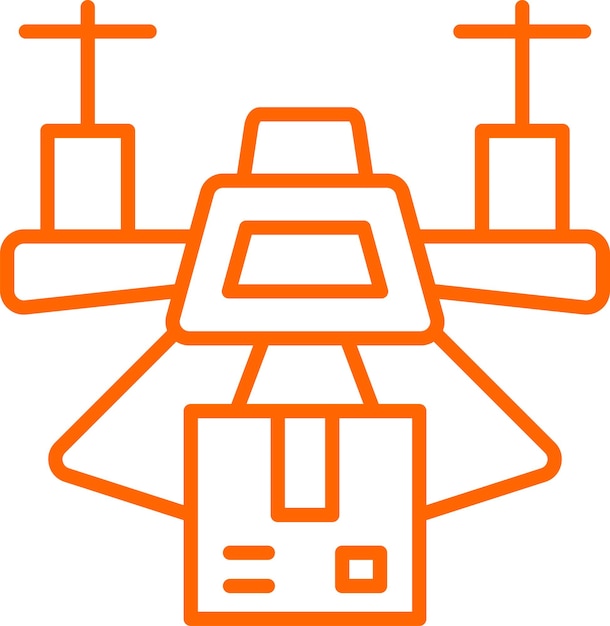 Estilo del icono de entrega de drones