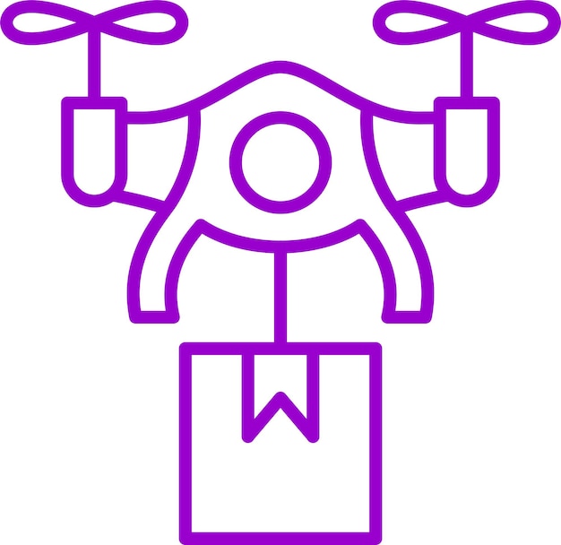 Estilo del icono de entrega de drones