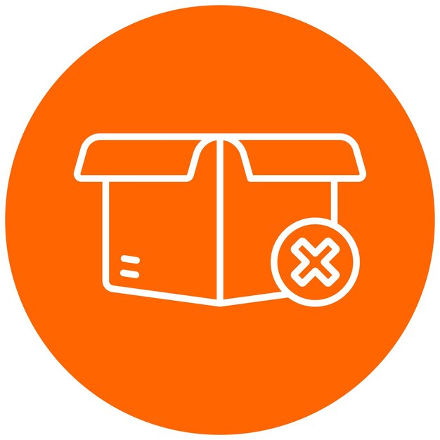 Estilo del icono de entrega fallido
