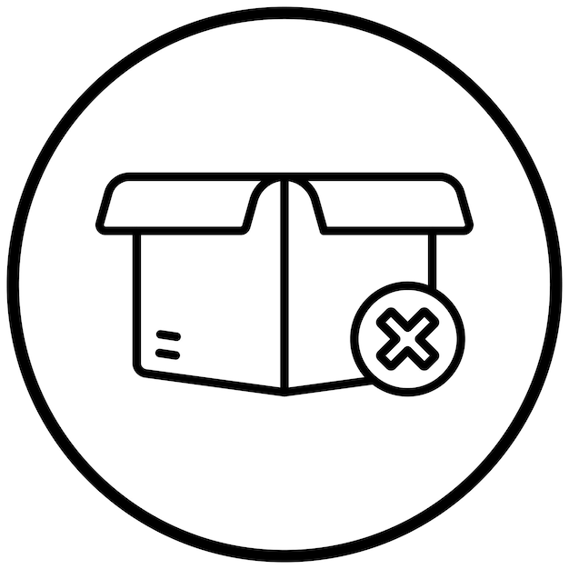 Estilo del icono de entrega fallido