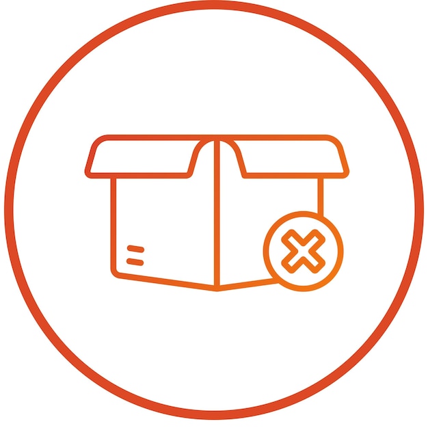 Estilo del icono de entrega fallido