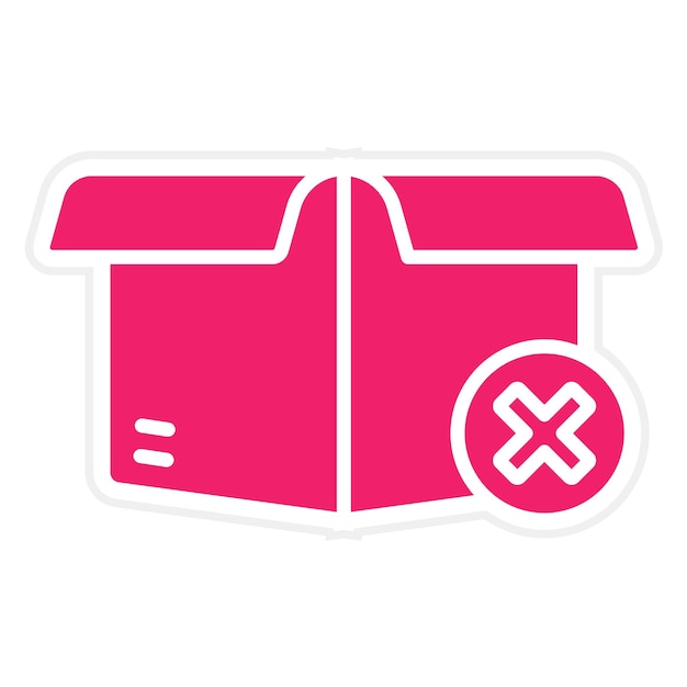 Estilo del icono de entrega fallido