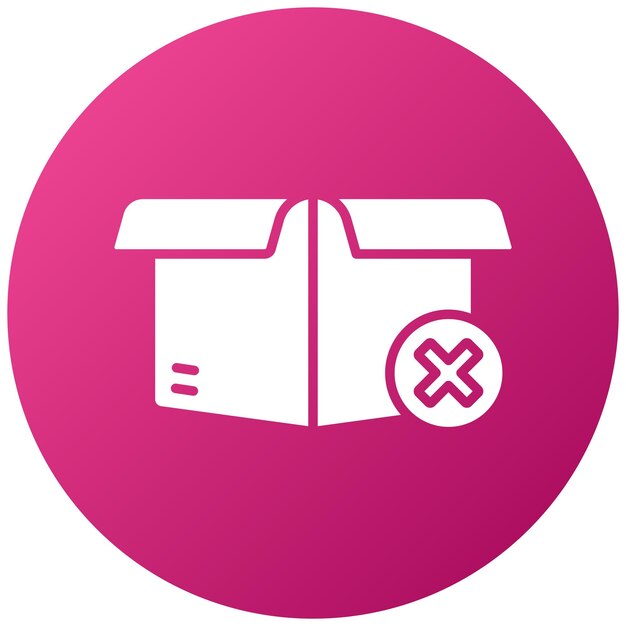 Estilo del icono de entrega fallido