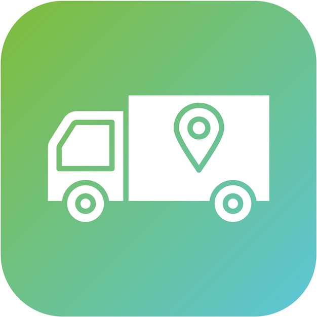Estilo del icono de entrega logística