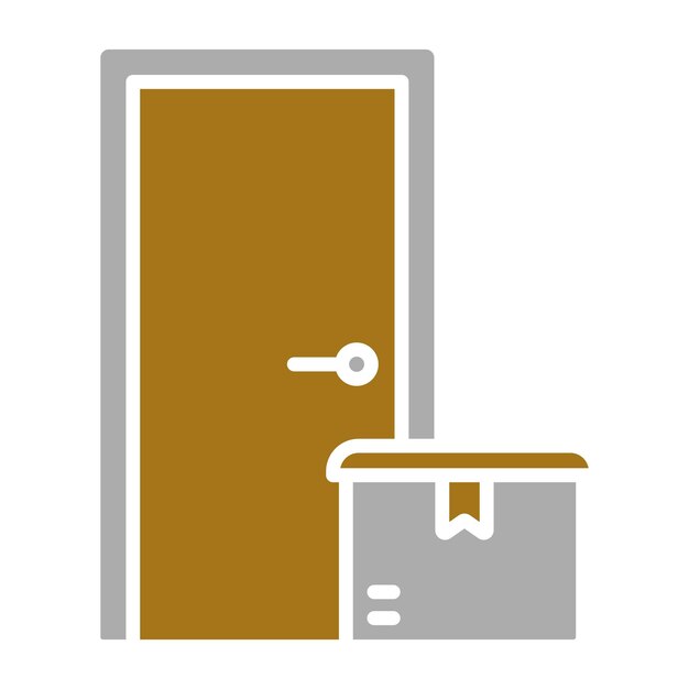 Estilo del icono de entrega de puerta a puerta