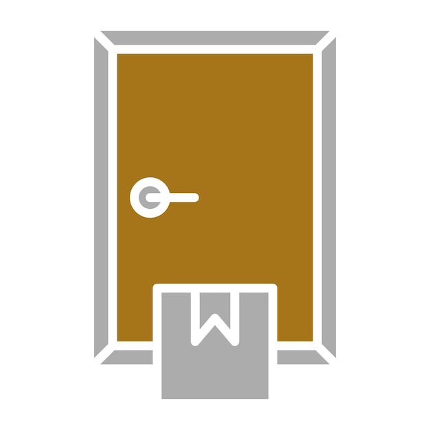 Estilo del icono de entrega en la puerta