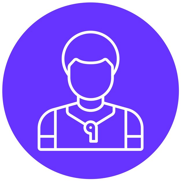 Estilo del icono del entrenador de diseño vectorial