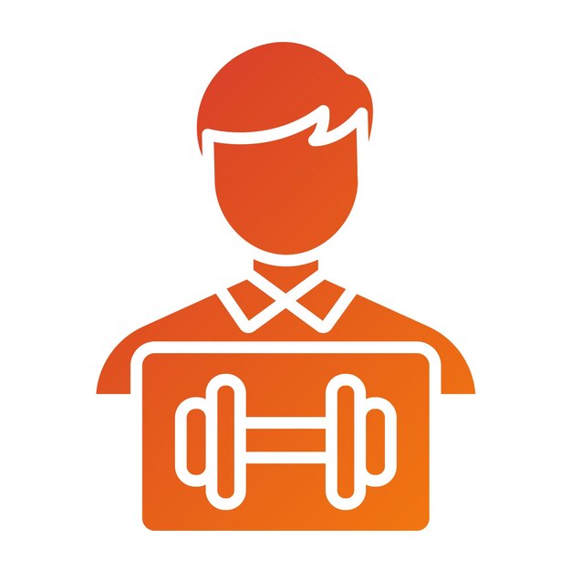 Estilo del icono del entrenador de diseño vectorial