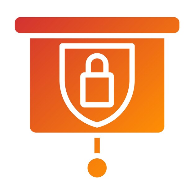 Estilo de icono de entrenamiento de ciberseguridad de diseño vectorial