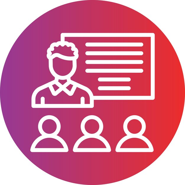 Estilo de icono de entrenamiento de diseño vectorial