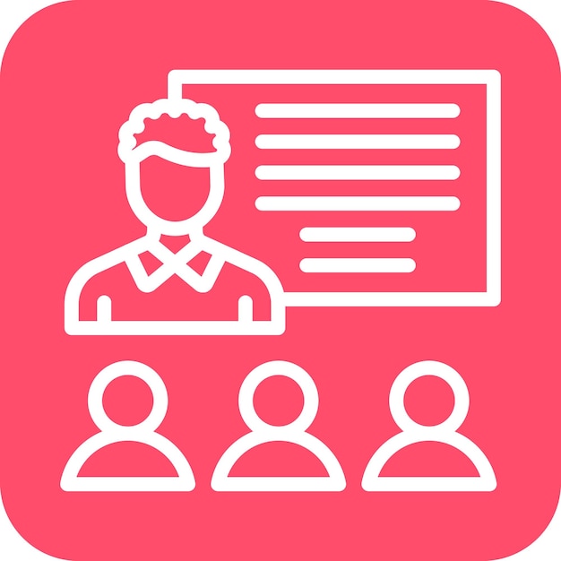 Estilo de icono de entrenamiento de diseño vectorial