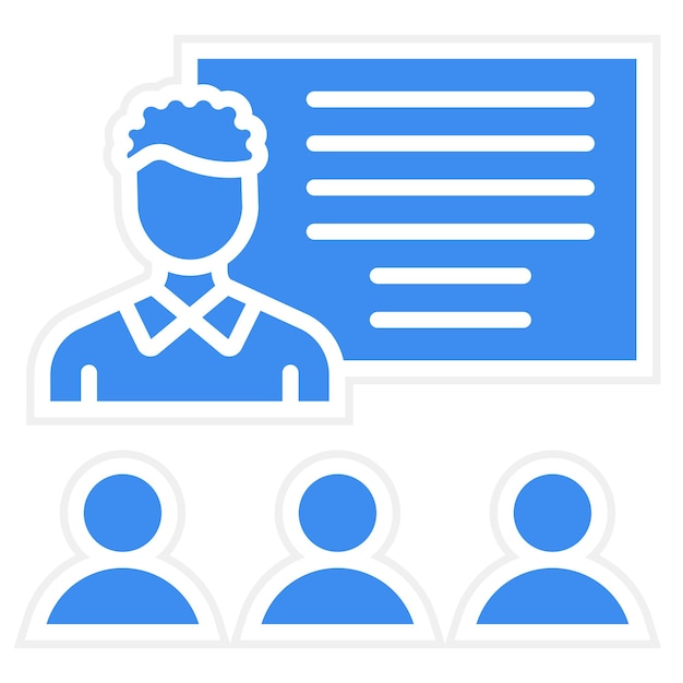 Estilo de icono de entrenamiento de diseño vectorial