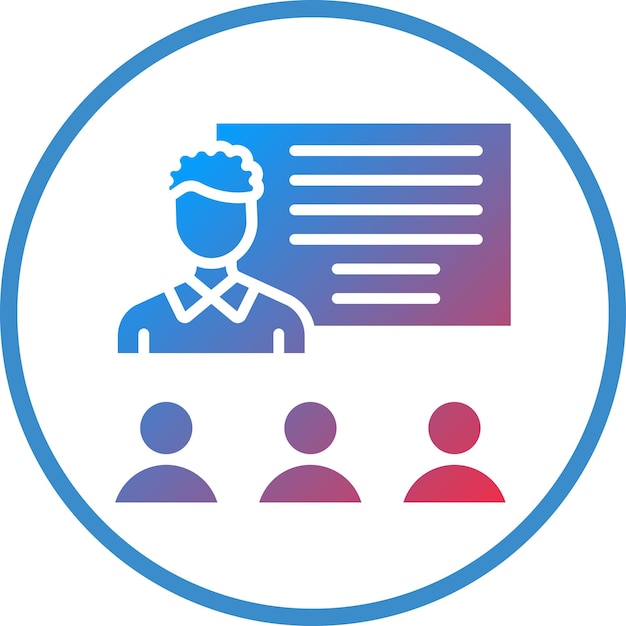 Estilo de icono de entrenamiento de diseño vectorial