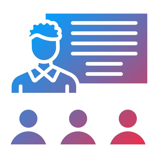 Estilo de icono de entrenamiento de diseño vectorial