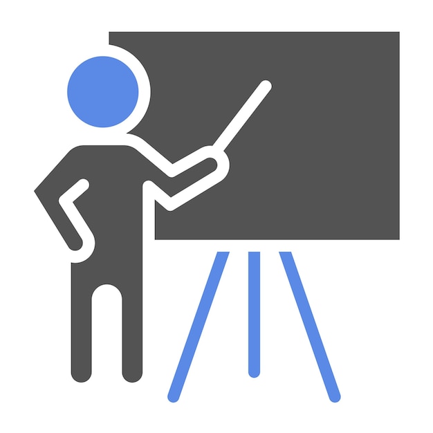 Estilo del icono de entrenamiento de diseño vectorial