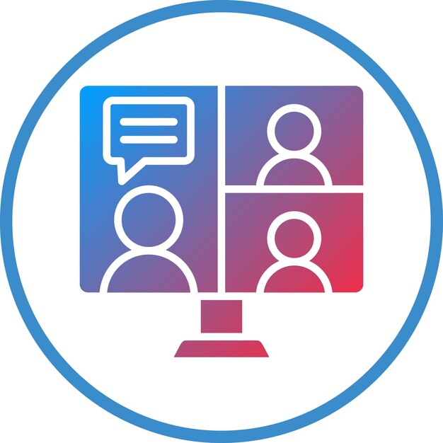 Estilo del icono de la entrevista de trabajo de diseño vectorial