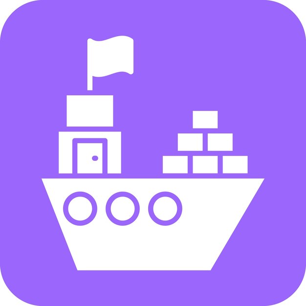 Estilo de icono de envío de diseño vectorial