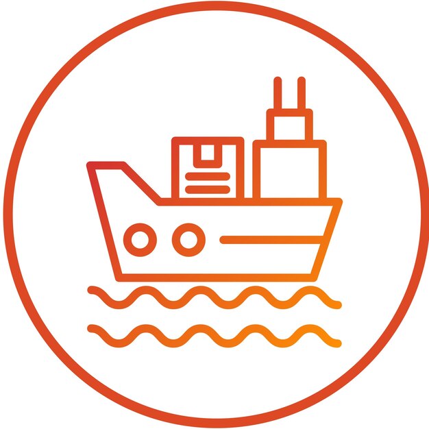 Estilo de icono de envío de diseño vectorial