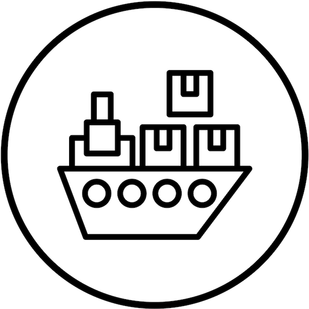 Estilo de icono de envío de diseño vectorial