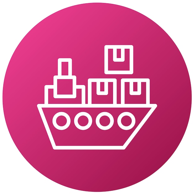 Estilo de icono de envío de diseño vectorial
