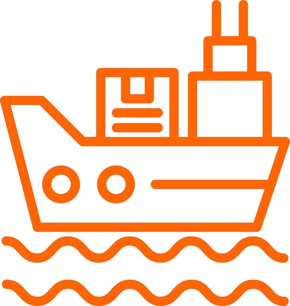Estilo de icono de envío de diseño vectorial