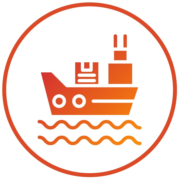 Estilo de icono de envío de diseño vectorial