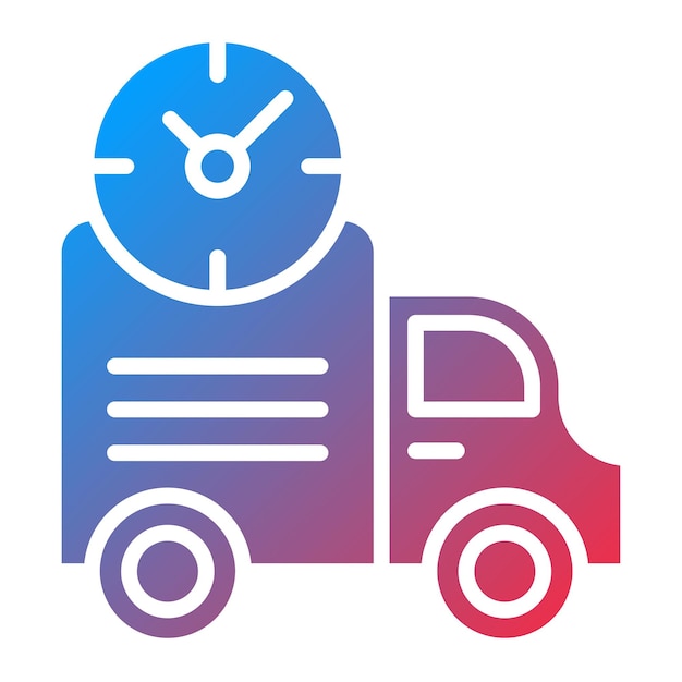 Estilo de icono de envío expreso de diseño vectorial