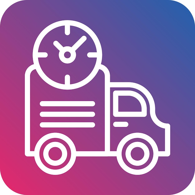 Estilo de icono de envío expreso de diseño vectorial