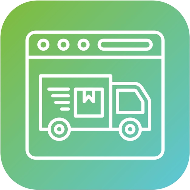 Estilo de icono de envío expreso de diseño vectorial