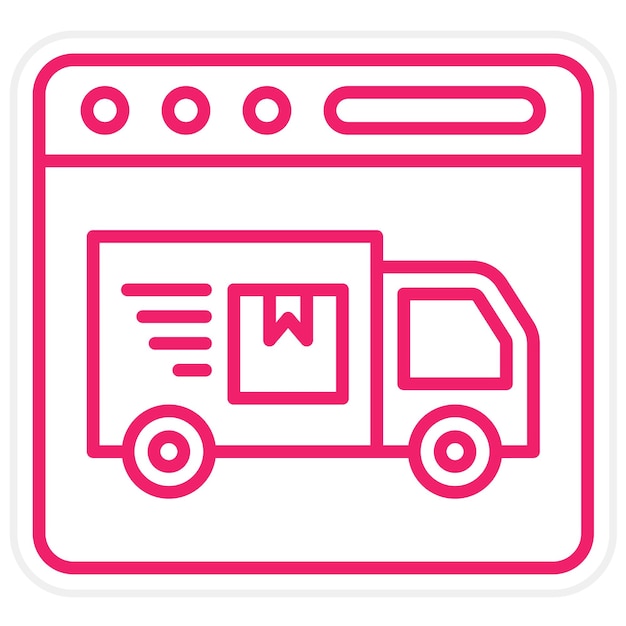 Estilo de icono de envío expreso de diseño vectorial