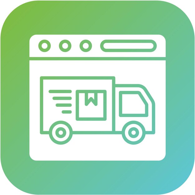 Estilo de icono de envío expreso de diseño vectorial