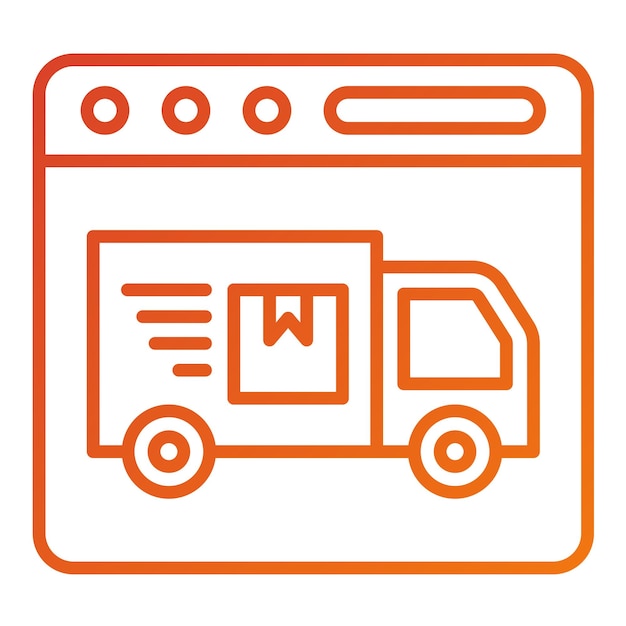 Estilo de icono de envío expreso de diseño vectorial