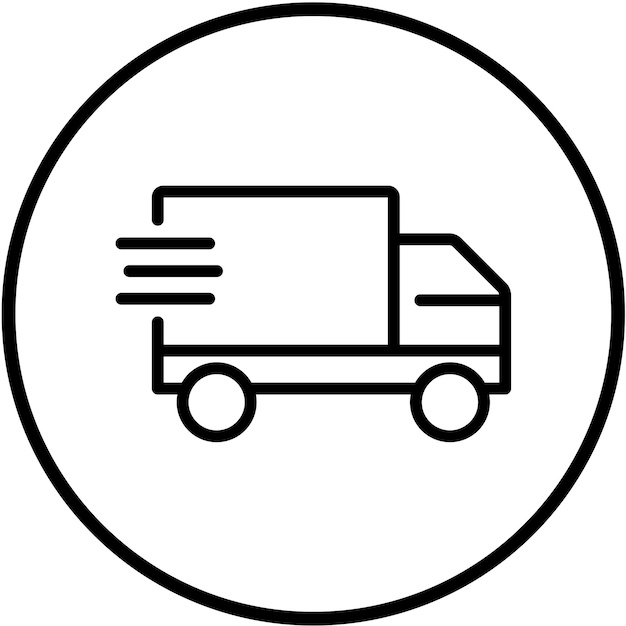 Estilo de icono de envío expreso de diseño vectorial