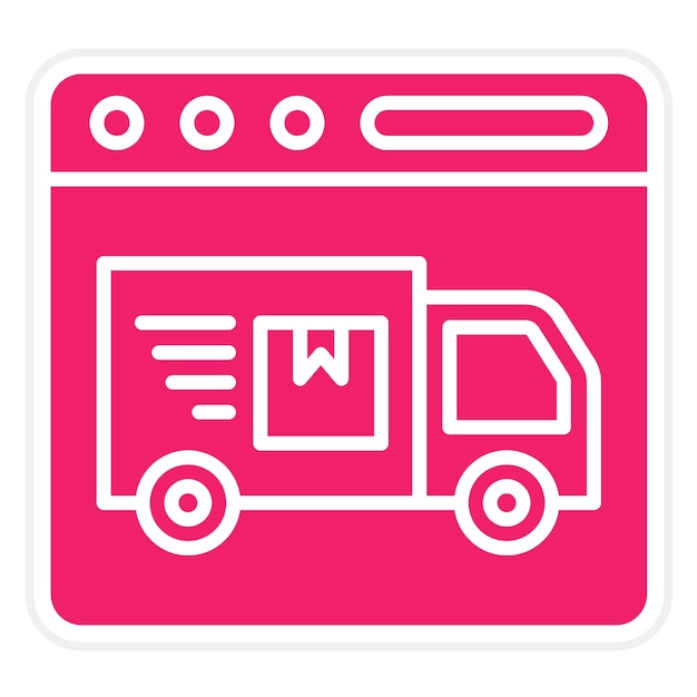 Estilo de icono de envío expreso de diseño vectorial