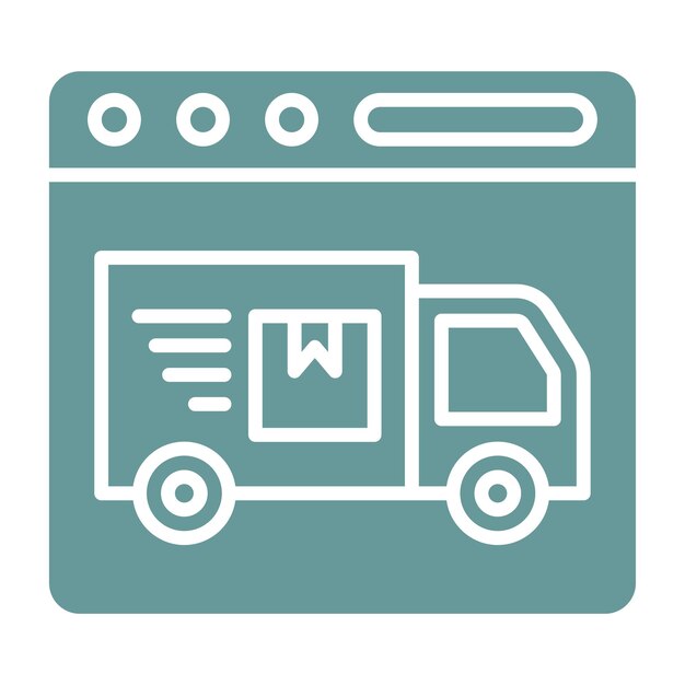 Estilo de icono de envío expreso de diseño vectorial
