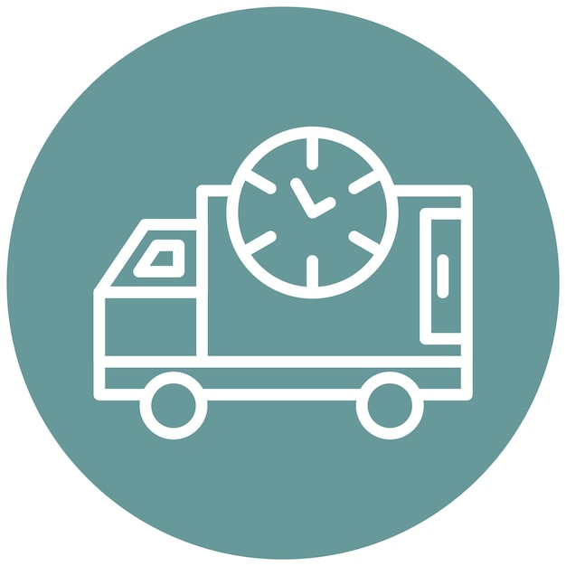 Estilo de icono de envío expreso de diseño vectorial
