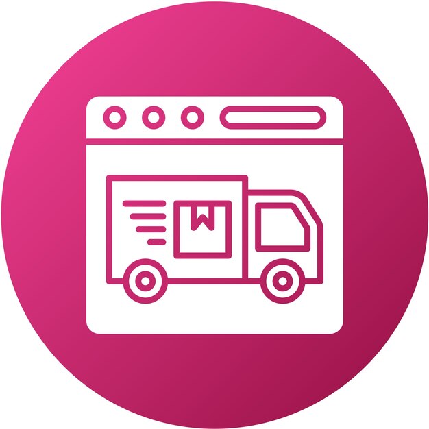 Estilo de icono de envío expreso de diseño vectorial