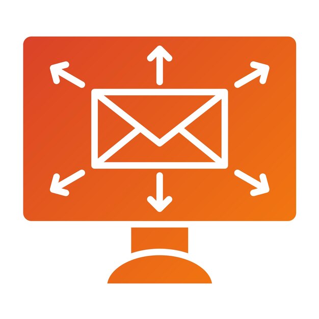 Estilo de icono de envío masivo de diseño vectorial